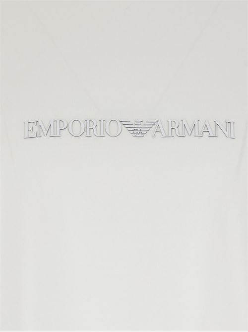 T-shirt uomo Emporio Armani bianca con logo EMPORIO ARMANI | EM004583AF13669M0307